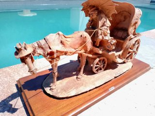 Escultura inusual Giuseppe Armani Terracota vintag