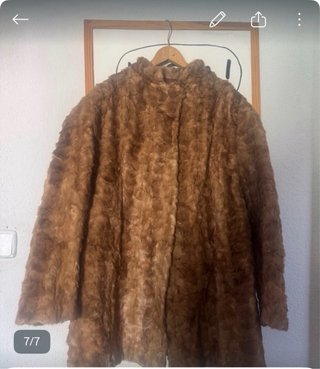 Cappotto di pelliccia marrone