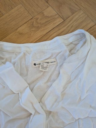 Blusa blanca manga larga