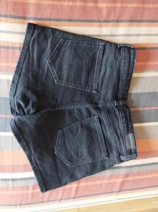 Vaqueros cortos Pull&Bear negros