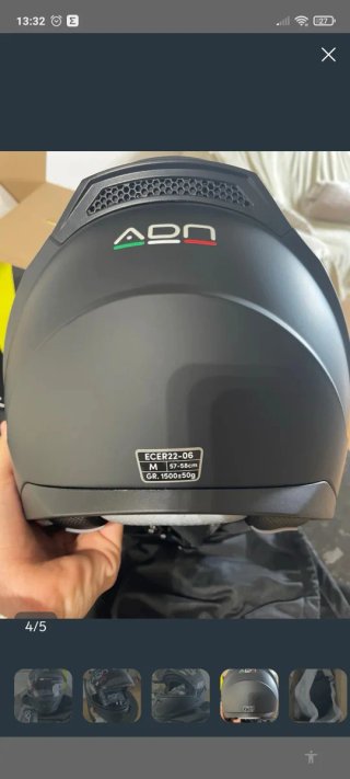 Casco integral ADN STELVIO Talla M Negro Mate