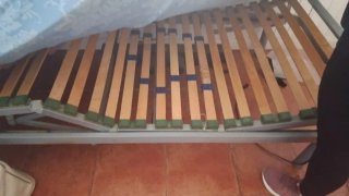 Cama abatible con motor