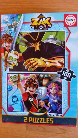 Puzzle Educa Zak Storm Super Pirate 2x100 piezas
