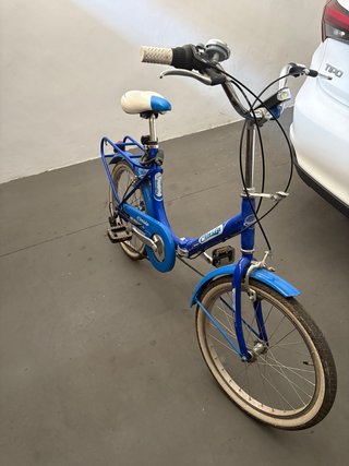 Bicicleta Plegable Azul