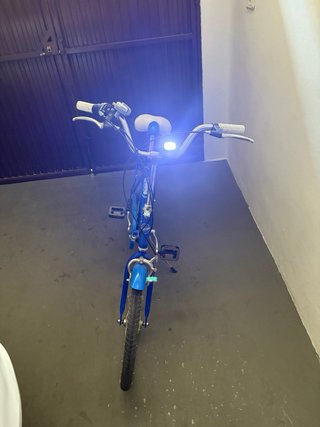 Bicicleta Plegable Azul