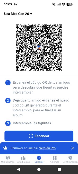 Cambio cromos Mundial 2026