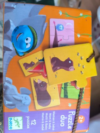 Puzzle infantil Djeco Duo Maman & bébé