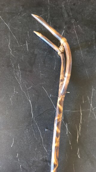 Perchero colgador llaves , Horquilla de madera