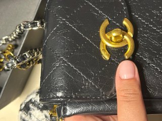 Borsa Chanel tracolla pelle nera