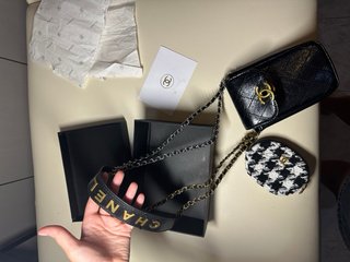 Borsa Chanel tracolla pelle nera