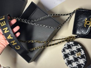 Borsa Chanel tracolla pelle nera