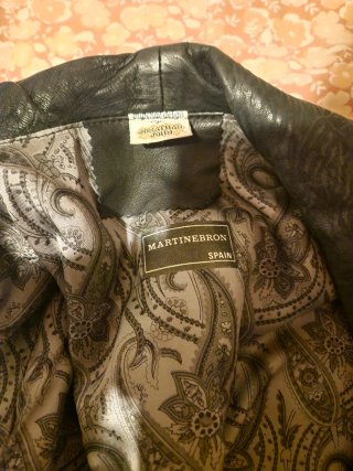 Chaqueta Larga Mujer Cuero MARTINEBRON Vintage