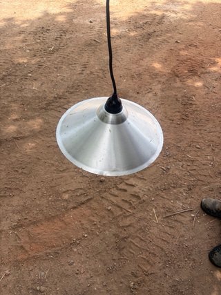 Lámpara de techo metálica