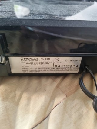 Tocadiscos Pioneer PL-Z95 Negro