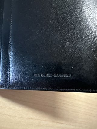 Cartera Mont Blanc Negra Piel