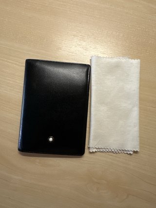 Cartera Mont Blanc Negra Piel
