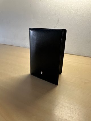 Cartera Mont Blanc Negra Piel