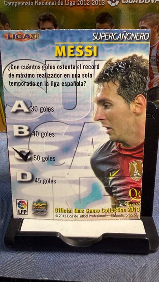 Messi Super Cañonero Liga BBVA MC 2013