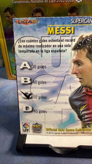 Messi Super Cañonero Liga BBVA MC 2013