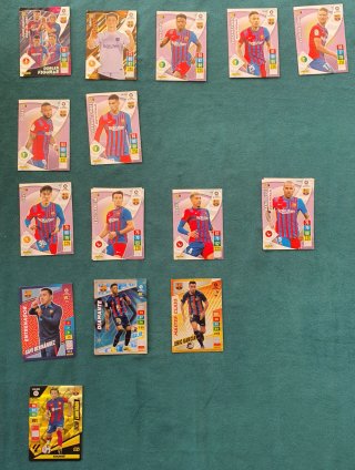 Cartas Fútbol Club Barcelona Panini 4€/lote