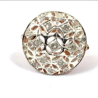 Anillo Oro Rosa 9k Diamantes Naturales