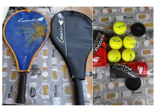 2 Racchette da Padel Cnesis + 5 Palle