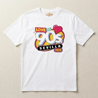 Camiseta Love 90s personalizada con tu ciudad