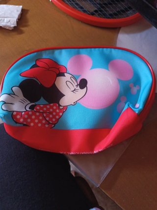 Neceser Minnie Mouse Azul y Rojo