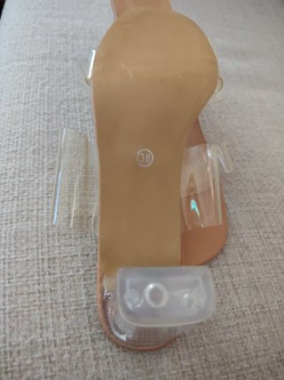 Sandalias Beige Transparentes
