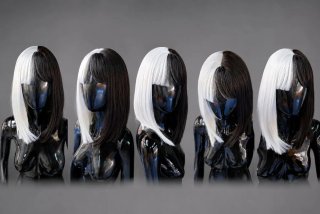 Peluca Lush Wigs Cruella Bob Blanco y Negro