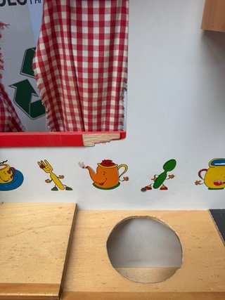 Cocina de madera para niños