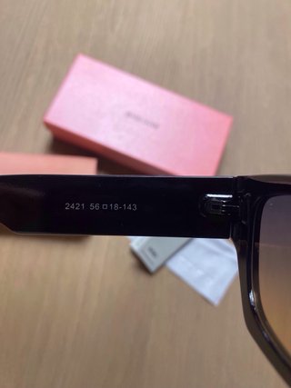 Gafas Miu Miu Negras Marrón Degradado
