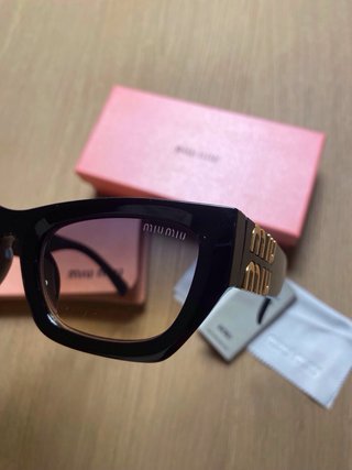 Gafas Miu Miu Negras Marrón Degradado