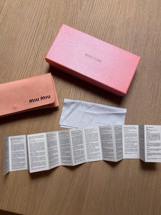 Gafas Miu Miu Negras Marrón Degradado