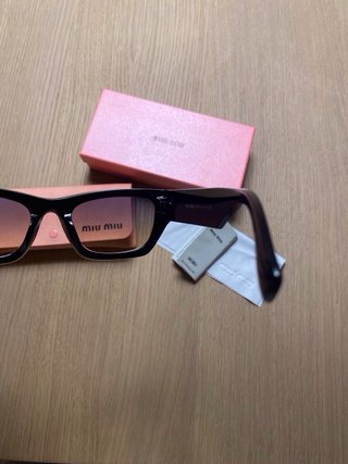 Gafas Miu Miu Negras Marrón Degradado