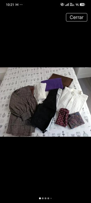 Traje Baturro Marrón y Gris