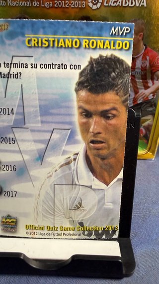Cromo Cristiano Ronaldo MVP LIGA 2013 Metalcards