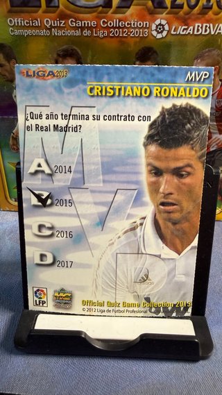 Cromo Cristiano Ronaldo MVP LIGA 2013 Metalcards