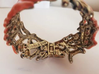 Bimba y Lola Brazalete Coral y Dorado