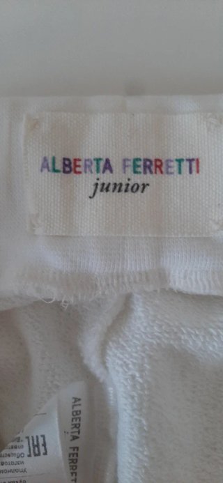 Pantaloncino bianco con banda rossa Taglia 14 anni