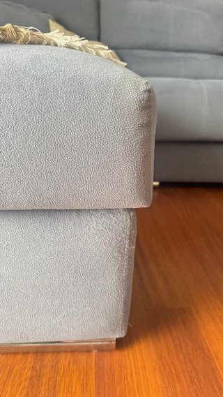 Sofá chaise longue azul
