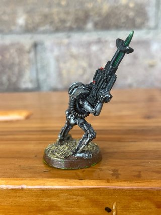 Guerrero Metal Necron 40k 2a edición
