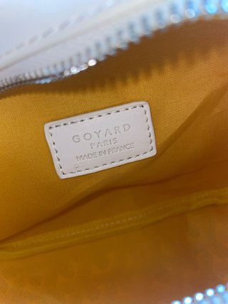 Bandolera Goyard Beige y Blanca