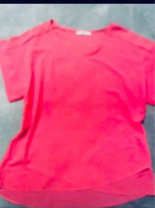 Blusa gasa rosa talla única