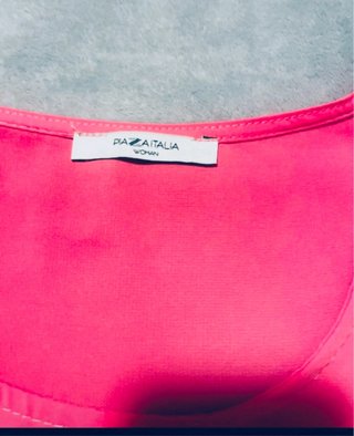 Blusa gasa rosa talla única