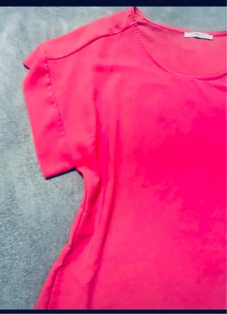 Blusa gasa rosa talla única