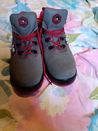 Zapatos Seguridad Be Work T39 Gris/Rojo