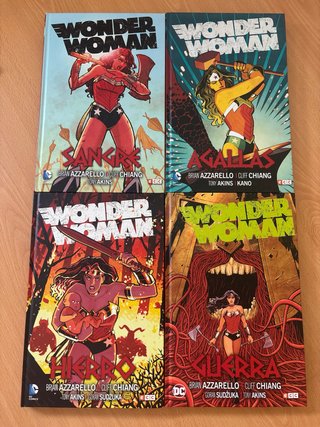 Lote 4 tomos Wonder Woman-Brian Azzarello ECC