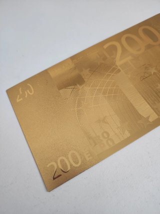 Billete 200 Euros Dorado