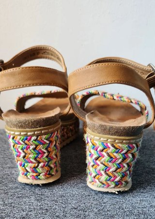 Sandalias cuña Refresh Talla 37 Multicolor